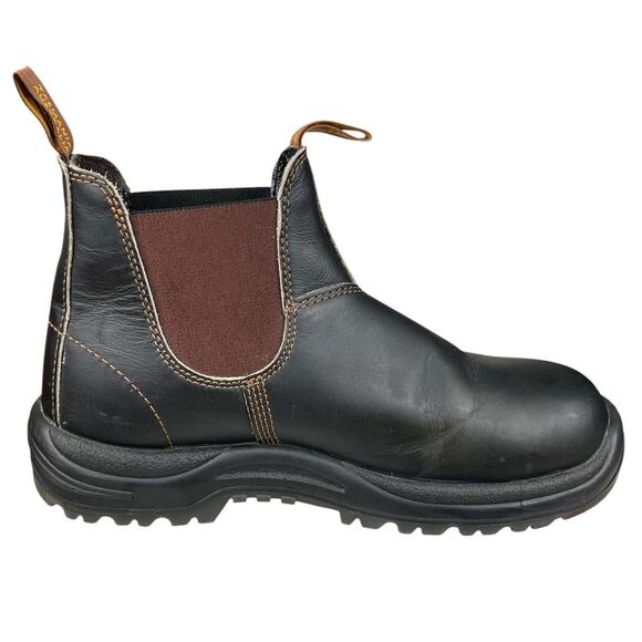 Blundstone Men’s 140 Stout Brown Safety Toe Chelsea Boot Size 8.5 US 9.5 - Picture 4 of 10